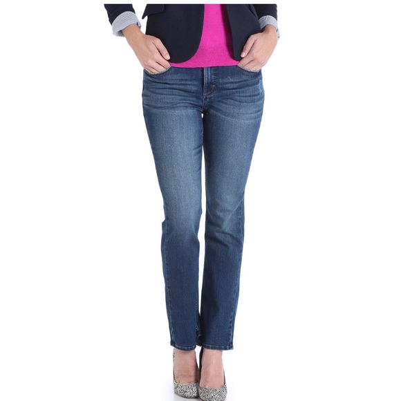 riders by lee mid rise straight leg